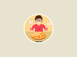 Featured project- Icon a Day with Marko Stupic pizza